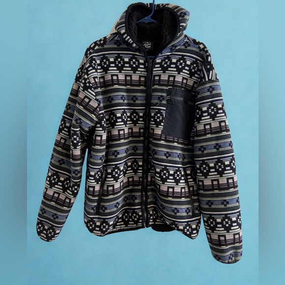 Original Deluxe Fleece Geometric Shape Jacket - Picture 1 of 8